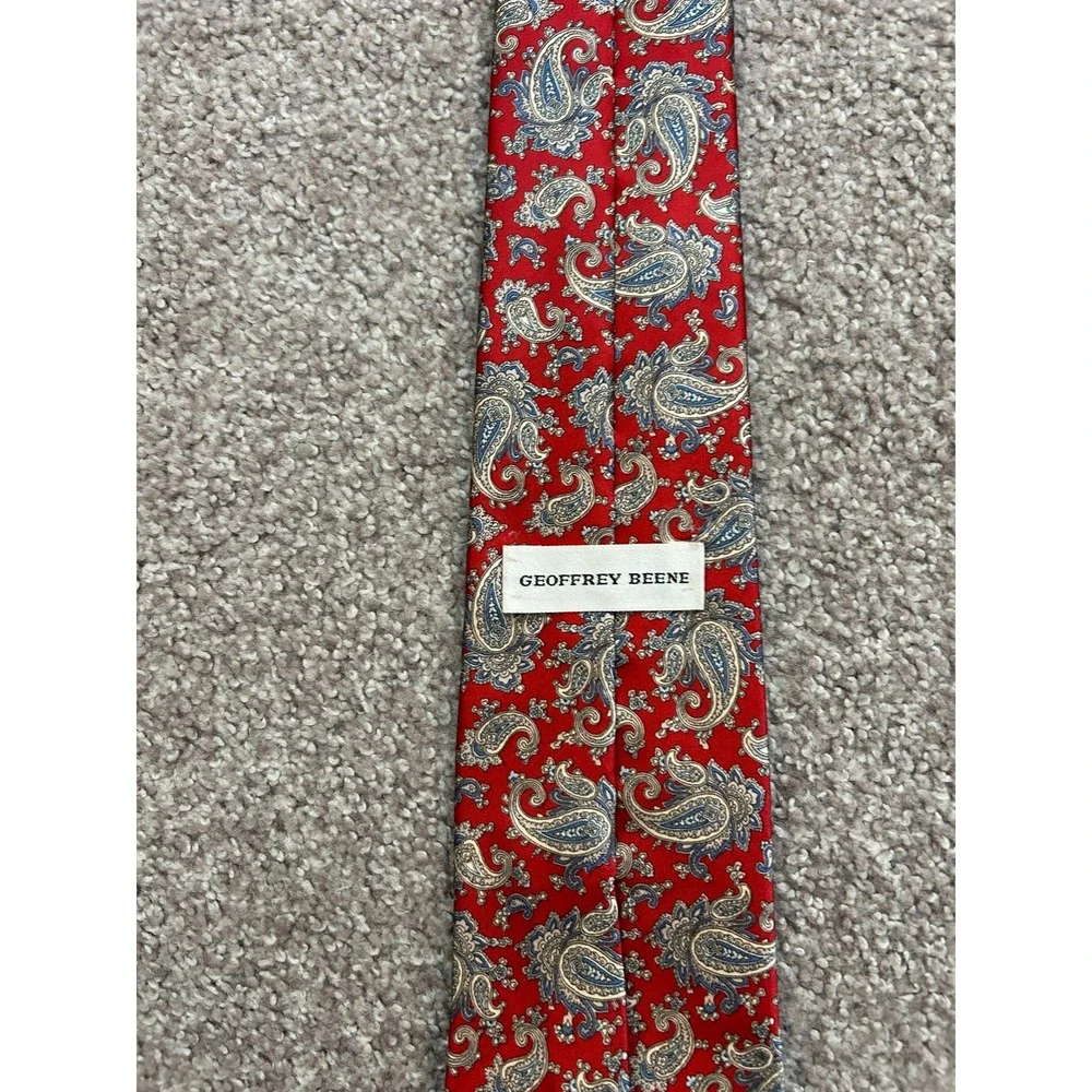 Academia Office Aesthetic Necktie 4 Lot Mens Multicolor Excellent Paisley Floral